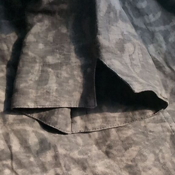 Maiwa Studio 100 Linen  Floral wrap Cropped Top S - Picture 10 of 16